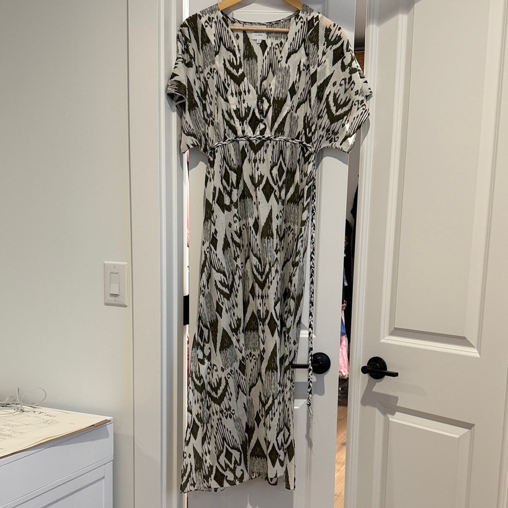 Misa Los Angeles Monochrome Patterned Maxi Dress